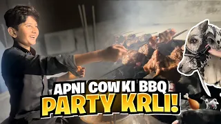 Apni Cow Ki BBQ Party Krli with Family and Friends!🍗🐄😍 | Vampire YT