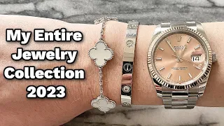 My Entire Jewelry Collection 2023 💍 || Rolex, Cartier, VCA & more
