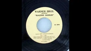 Blazing Saddles (1974) Vinyl Radio Spots