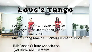 Love's Tango - Line Dance (Demo &Teach)