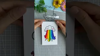 Cara Bikin Mainan Kertas Pelangi 🌈 #shorts #viral #shortvideo