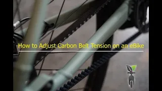 How to Adjust Carbon Belt Tension on an eBike (no phone app required)