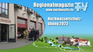 Hochwasserschutzübung 2023 in Grimma