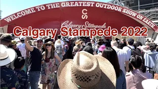 Calgary Stampede 2022 | Stampede Park Attractions | Summer Walk | 4K