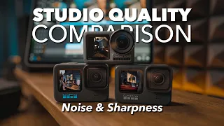 GoPro Hero 10 vs. Hero 9 vs. Osmo Action Noise/Sharpnes/Color Comparison