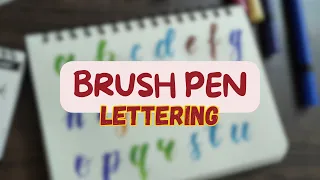 Hand Lettering 101: A Beginner's Guide to Brush Pen Lettering | A to Z realtime tutorial