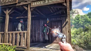 This is the reason why high velocity ammo is best 🎯 #reddeadredemtion2