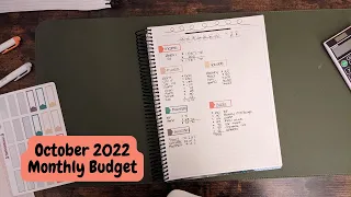 Budget With Me October 2022 | Zero Based Budgeting a Retail Income | Budgeting With Kat