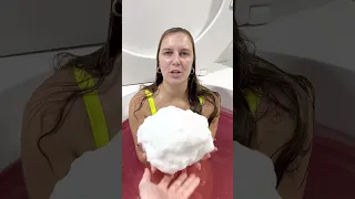 SNOWBALL Surprise Egg Challenge with Prize in Worlds Largest Toilet Pink #shorts