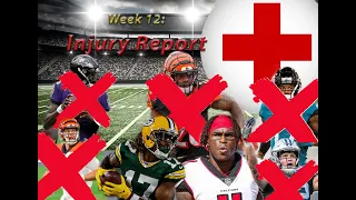HUGE #NFL "INJURY" NEWS in Week 12! RG3 and Fitzmagic relevant? Jonathan Taylor, Lamar Jackson OUT!