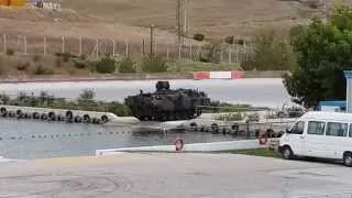 Turkish Armored Fighting Vehicle and Armored Amphibious Assault Bridge Demo Show