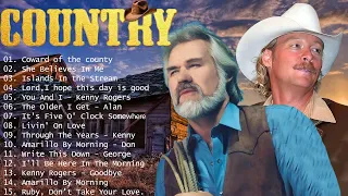Kenny Rogers, Alan Jackson, George Strait - Country Music Playlist 2024 - Top Country Songs Playlist