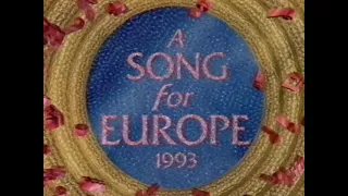 A Song for Europe 1993 with Terry Wogan and Sonia