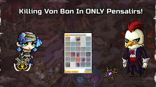 [Maplestory Reboot] Chaos Von Bon Solo In ONLY Pensalirs! - Pensalir Warrior