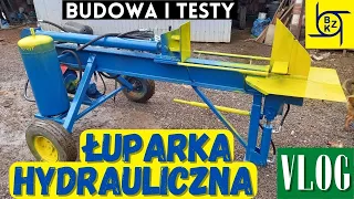 Łuparka hydrauliczna do drewna BUDOWA i TESTY - VLOG