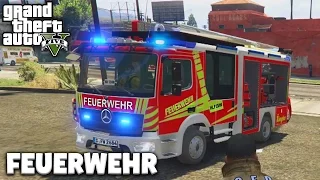 GTA 5 FEUERWEHR MOD - HILFE es BRENNT! - Deutsch - Grand Theft Auto V Rescue Mod #1