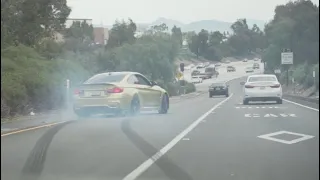 BMW M4 CRAZY drifting on the streets