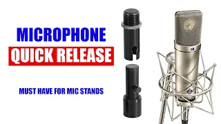 Must Have Home Recording Studio Accessory [ On-Stage QK-2B Quik-Release Microphone Clip Adapter ]