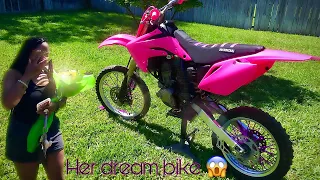 I Built My Girlfriend Her Dream Dirt Bike!!!