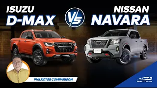 2021 Isuzu D-Max vs Nissan Navara Comparison | Philkotse Reviews