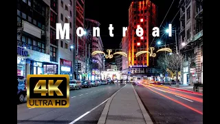 Flying over Montreal (4K UHD) - Relaxing Music With Stunning Beautiful Nature (4K Video Ultra HD)