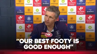 'Everyone clicking': Longmuir reacts to Dockers' rout of Demons 🤝 | Press conference | Fox Footy