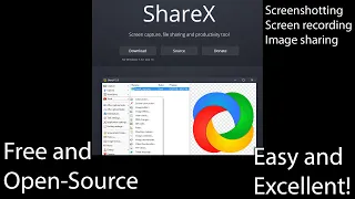 ShareX Freeware & OpenSource Screen capture and screen recording software - Tutorial of basics.