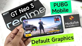Realme GT Neo 3 PUBG Mobile default Graphics Settings in Dimensity 8100