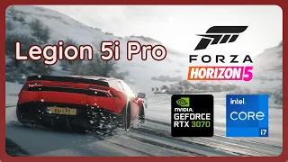 Legion 5i Pro 2022 | Forza Horizon 5 Benchmark | i7 12700H & RTX 3070