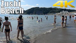 The most popular beach near Tokyo. 夏真っ盛りの逗子ビーチ2021.7 The height of summer. 海の家 海水浴 Zushi Beach