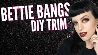 Bettie page bang tutorial / How I trim mine at home