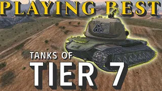 Playing the BEST tech tree tanks in TIER 7 in World of Tanks Blitz!