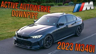 BMW M340i 2023 Exhaust: Stock vs. Active Autowerke Catted Downpipe