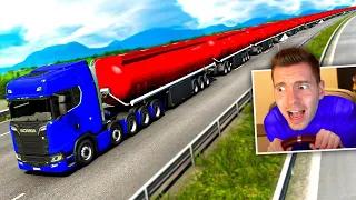 DIRIGI o maior caminhão do mundo a 300km/h! (INFINITO) - Euro Truck Simulator 2