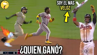 Enfrentaron a RONALD ACUÑA JR contra FERNANDO TATIS JR para ver quien ERA MAS VELOZ Y Mira Que Paso