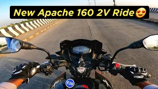 New Tvs Apache 160 2V Ride | 2023 Apache 160 2V E20 OBD 2 Ride Review - Ujjain M.P