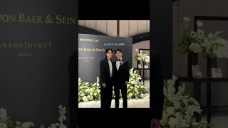 Suga attended Beak Heungkwon's wedding 👰🤵