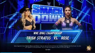 WWE Smackdown| Trish Stratus vs Rose: Divas championship match WWE2K24