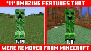 11 Amazing Features That Were Removed From Minecraft !