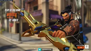 POTG! WRAXU INSANE HANZO OVERWATCH 2 GAMEPLAY SEASON 1