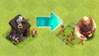 LOOK WHAT'S INSIDE!! | Clash of clans | GIANT HUT NEW UPDATE!!