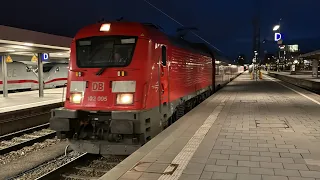 102 005 DB München Nürnberg Express mit Skoda Lok in München Hauptbahnhof Push Pull Doppelstockwagen