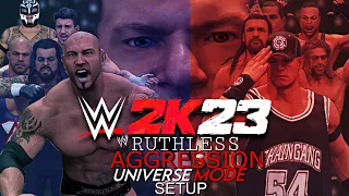 WWE 2K23 (Ruthless Aggression Era) Universe Mode Setup!