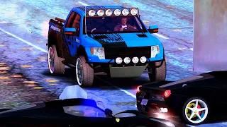 Turbo FORD RAPTOR with Extreme Hard Final Pursuit Versus 10 000 federals La Ferrari & Tanks (NFS MW)