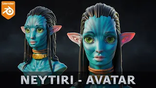Sculpting in Blender 2.91 || 28 - Neytiri Avatar