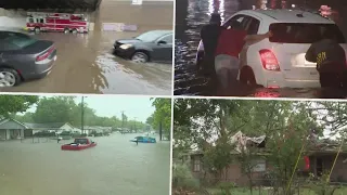 Strong storms push through Texas