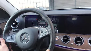 Сброс то на w213 Mercedes e 2017