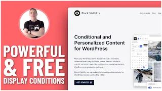 WordPress Gutenberg Display Conditions | Block Visibility Pro FREE