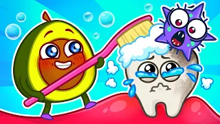 🦷 Brush Your Teeth Song 😁 Healthy Habits For Kids || VocaVoca🥑 Kids Songs And Nursery Rhymes