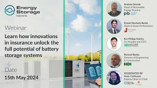 Learn how innovations in insurance unlock the full potential of battery storage systems